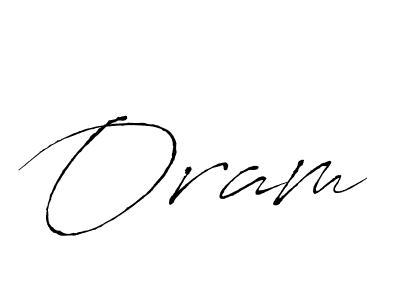 Use a signature maker to create a handwritten signature online. With this signature software, you can design (Antro_Vectra) your own signature for name Oram. Oram signature style 6 images and pictures png