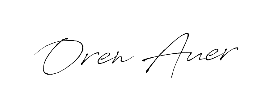 Make a beautiful signature design for name Oren Auer. With this signature (Antro_Vectra) style, you can create a handwritten signature for free. Oren Auer signature style 6 images and pictures png