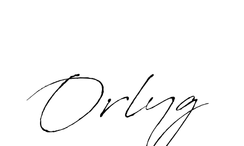 Orlyg stylish signature style. Best Handwritten Sign (Antro_Vectra) for my name. Handwritten Signature Collection Ideas for my name Orlyg. Orlyg signature style 6 images and pictures png