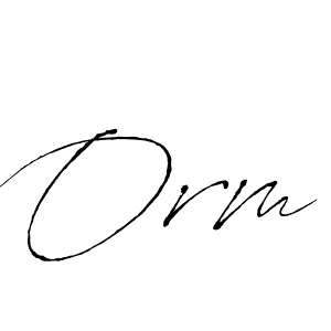 Create a beautiful signature design for name Orm. With this signature (Antro_Vectra) fonts, you can make a handwritten signature for free. Orm signature style 6 images and pictures png