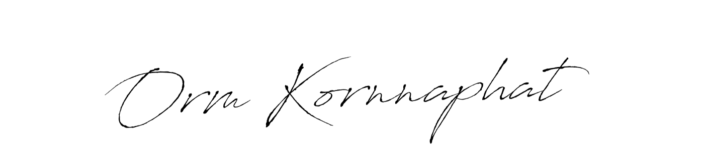 Create a beautiful signature design for name Orm Kornnaphat. With this signature (Antro_Vectra) fonts, you can make a handwritten signature for free. Orm Kornnaphat signature style 6 images and pictures png