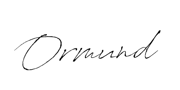 Use a signature maker to create a handwritten signature online. With this signature software, you can design (Antro_Vectra) your own signature for name Ormund. Ormund signature style 6 images and pictures png