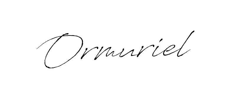 Create a beautiful signature design for name Ormuriel. With this signature (Antro_Vectra) fonts, you can make a handwritten signature for free. Ormuriel signature style 6 images and pictures png