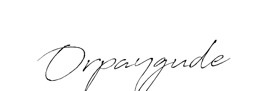 Make a beautiful signature design for name Orpaygude. With this signature (Antro_Vectra) style, you can create a handwritten signature for free. Orpaygude signature style 6 images and pictures png