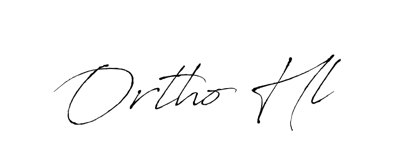 Ortho Hl stylish signature style. Best Handwritten Sign (Antro_Vectra) for my name. Handwritten Signature Collection Ideas for my name Ortho Hl. Ortho Hl signature style 6 images and pictures png