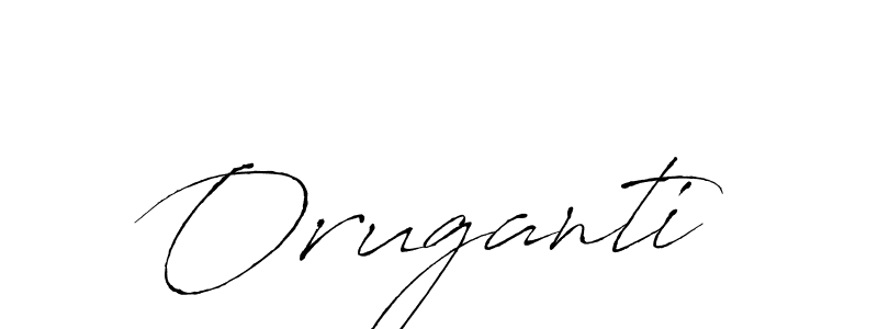 Design your own signature with our free online signature maker. With this signature software, you can create a handwritten (Antro_Vectra) signature for name Oruganti. Oruganti signature style 6 images and pictures png