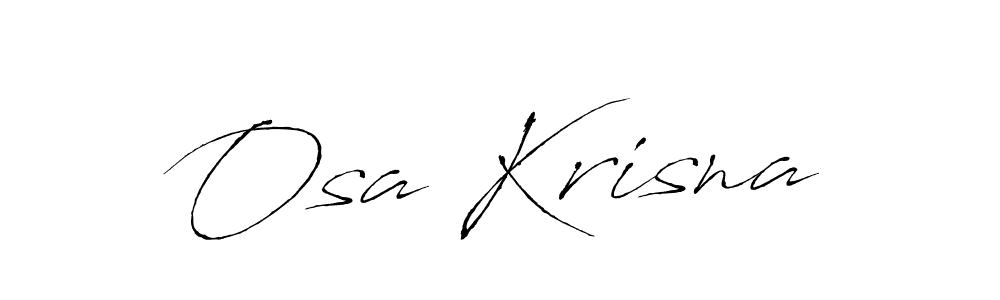 Antro_Vectra is a professional signature style that is perfect for those who want to add a touch of class to their signature. It is also a great choice for those who want to make their signature more unique. Get Osa Krisna name to fancy signature for free. Osa Krisna signature style 6 images and pictures png