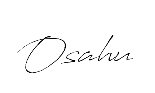 Create a beautiful signature design for name Osahu. With this signature (Antro_Vectra) fonts, you can make a handwritten signature for free. Osahu signature style 6 images and pictures png