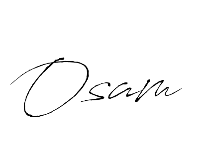 Design your own signature with our free online signature maker. With this signature software, you can create a handwritten (Antro_Vectra) signature for name Osam. Osam signature style 6 images and pictures png