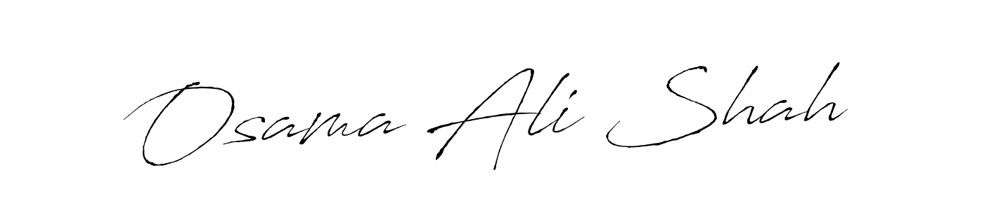 Also we have Osama Ali Shah name is the best signature style. Create professional handwritten signature collection using Antro_Vectra autograph style. Osama Ali Shah signature style 6 images and pictures png