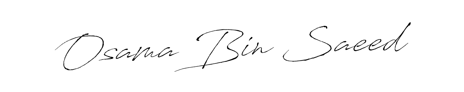 Also we have Osama Bin Saeed name is the best signature style. Create professional handwritten signature collection using Antro_Vectra autograph style. Osama Bin Saeed signature style 6 images and pictures png