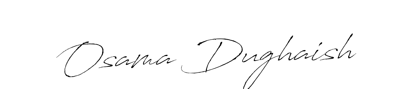 Create a beautiful signature design for name Osama Dughaish. With this signature (Antro_Vectra) fonts, you can make a handwritten signature for free. Osama Dughaish signature style 6 images and pictures png