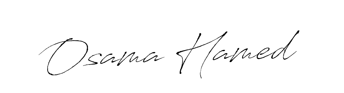 Also You can easily find your signature by using the search form. We will create Osama Hamed name handwritten signature images for you free of cost using Antro_Vectra sign style. Osama Hamed signature style 6 images and pictures png