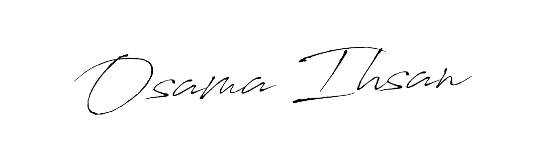 Also You can easily find your signature by using the search form. We will create Osama Ihsan name handwritten signature images for you free of cost using Antro_Vectra sign style. Osama Ihsan signature style 6 images and pictures png