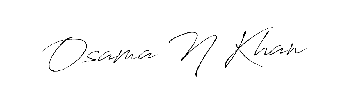 Also we have Osama N Khan name is the best signature style. Create professional handwritten signature collection using Antro_Vectra autograph style. Osama N Khan signature style 6 images and pictures png