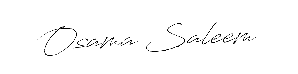 Osama Saleem stylish signature style. Best Handwritten Sign (Antro_Vectra) for my name. Handwritten Signature Collection Ideas for my name Osama Saleem. Osama Saleem signature style 6 images and pictures png