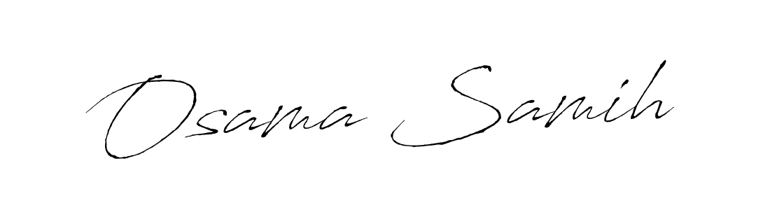 Create a beautiful signature design for name Osama Samih. With this signature (Antro_Vectra) fonts, you can make a handwritten signature for free. Osama Samih signature style 6 images and pictures png