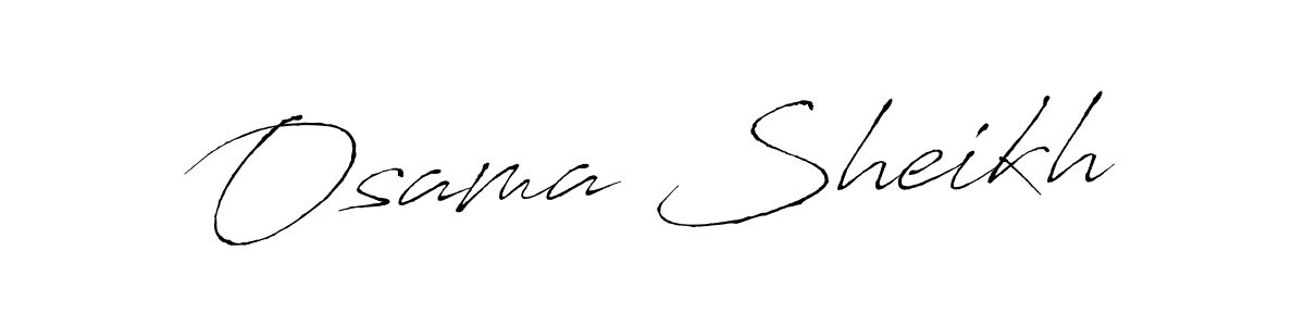 Use a signature maker to create a handwritten signature online. With this signature software, you can design (Antro_Vectra) your own signature for name Osama Sheikh. Osama Sheikh signature style 6 images and pictures png