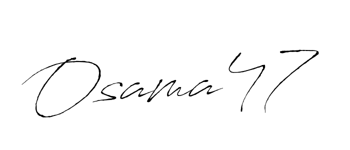 Create a beautiful signature design for name Osama47. With this signature (Antro_Vectra) fonts, you can make a handwritten signature for free. Osama47 signature style 6 images and pictures png