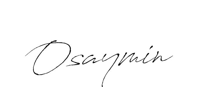 Use a signature maker to create a handwritten signature online. With this signature software, you can design (Antro_Vectra) your own signature for name Osaymin. Osaymin signature style 6 images and pictures png
