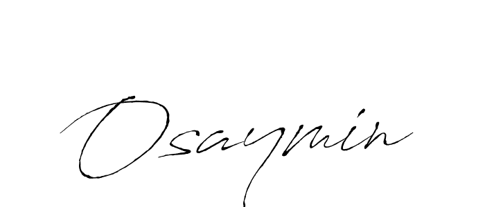 Design your own signature with our free online signature maker. With this signature software, you can create a handwritten (Antro_Vectra) signature for name Osaymin. Osaymin signature style 6 images and pictures png