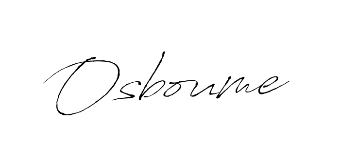 You should practise on your own different ways (Antro_Vectra) to write your name (Osboume) in signature. don't let someone else do it for you. Osboume signature style 6 images and pictures png