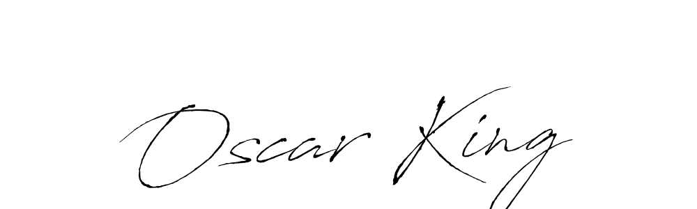 Oscar King stylish signature style. Best Handwritten Sign (Antro_Vectra) for my name. Handwritten Signature Collection Ideas for my name Oscar King. Oscar King signature style 6 images and pictures png