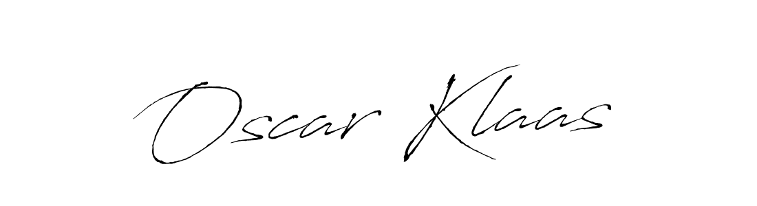 How to make Oscar Klaas name signature. Use Antro_Vectra style for creating short signs online. This is the latest handwritten sign. Oscar Klaas signature style 6 images and pictures png