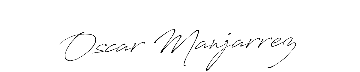Oscar Manjarrez stylish signature style. Best Handwritten Sign (Antro_Vectra) for my name. Handwritten Signature Collection Ideas for my name Oscar Manjarrez. Oscar Manjarrez signature style 6 images and pictures png