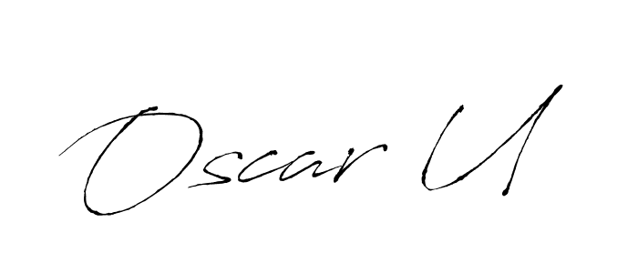 The best way (Antro_Vectra) to make a short signature is to pick only two or three words in your name. The name Oscar U include a total of six letters. For converting this name. Oscar U signature style 6 images and pictures png