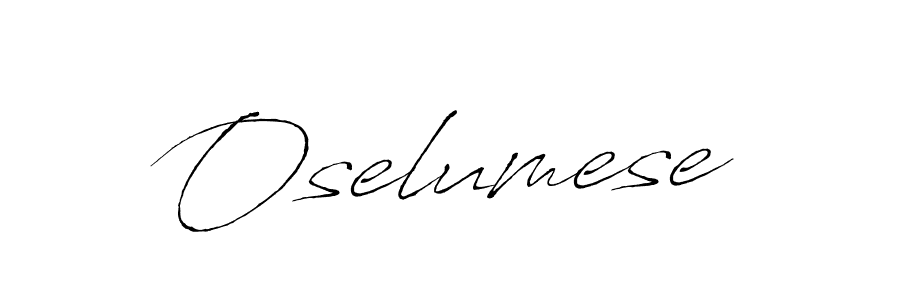 Oselumese stylish signature style. Best Handwritten Sign (Antro_Vectra) for my name. Handwritten Signature Collection Ideas for my name Oselumese. Oselumese signature style 6 images and pictures png