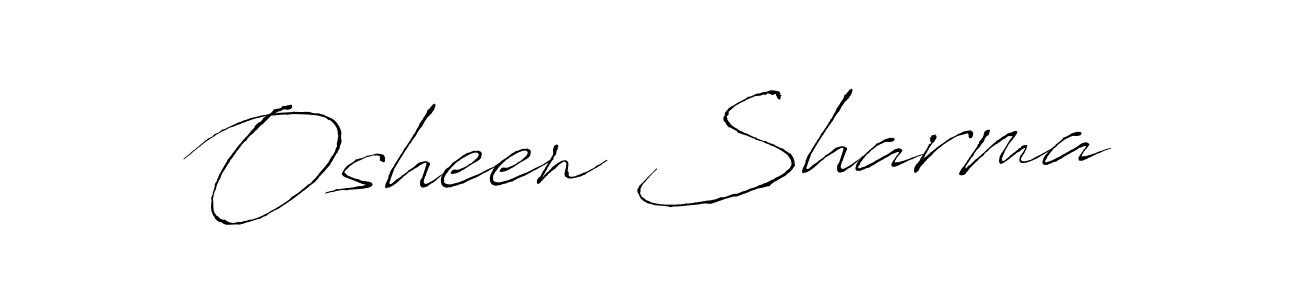 How to make Osheen Sharma signature? Antro_Vectra is a professional autograph style. Create handwritten signature for Osheen Sharma name. Osheen Sharma signature style 6 images and pictures png