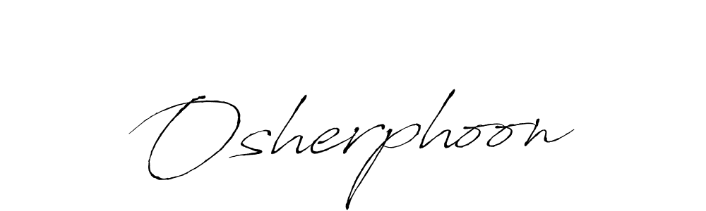 How to make Osherphoon name signature. Use Antro_Vectra style for creating short signs online. This is the latest handwritten sign. Osherphoon signature style 6 images and pictures png