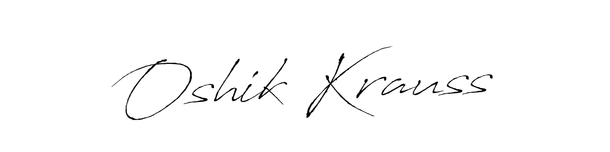Similarly Antro_Vectra is the best handwritten signature design. Signature creator online .You can use it as an online autograph creator for name Oshik Krauss. Oshik Krauss signature style 6 images and pictures png