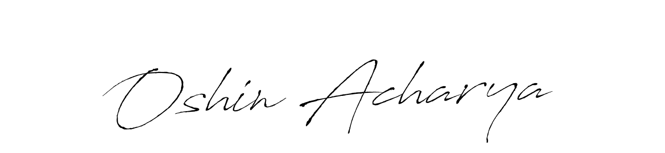 Oshin Acharya stylish signature style. Best Handwritten Sign (Antro_Vectra) for my name. Handwritten Signature Collection Ideas for my name Oshin Acharya. Oshin Acharya signature style 6 images and pictures png