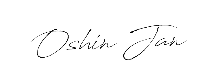 Create a beautiful signature design for name Oshin Jan. With this signature (Antro_Vectra) fonts, you can make a handwritten signature for free. Oshin Jan signature style 6 images and pictures png