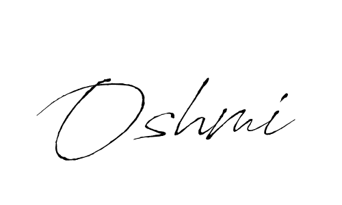 Make a beautiful signature design for name Oshmi. With this signature (Antro_Vectra) style, you can create a handwritten signature for free. Oshmi signature style 6 images and pictures png