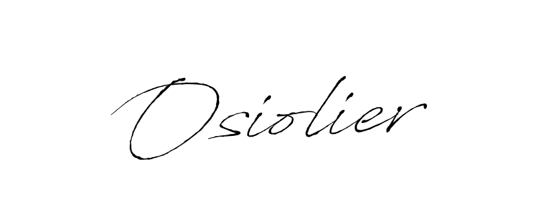 How to make Osiolier signature? Antro_Vectra is a professional autograph style. Create handwritten signature for Osiolier name. Osiolier signature style 6 images and pictures png