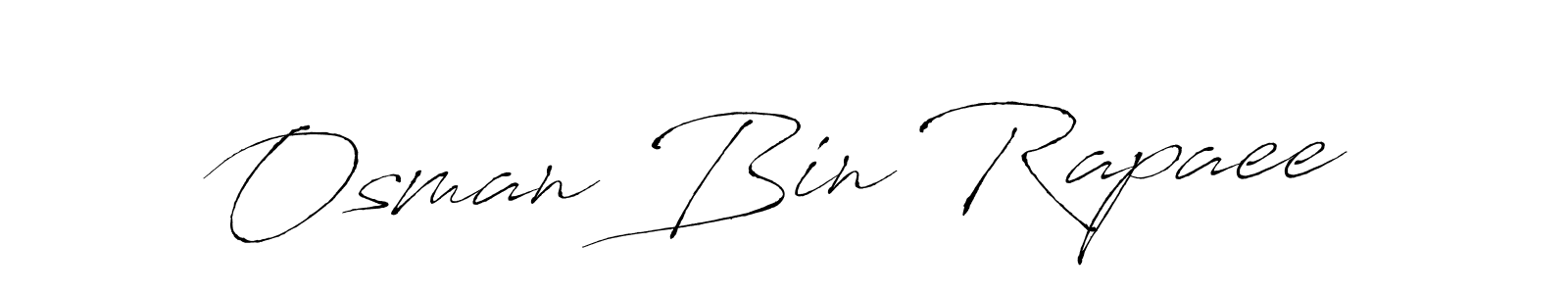 Design your own signature with our free online signature maker. With this signature software, you can create a handwritten (Antro_Vectra) signature for name Osman Bin Rapaee. Osman Bin Rapaee signature style 6 images and pictures png
