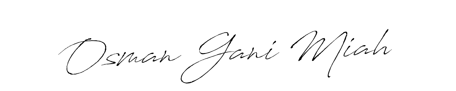 Antro_Vectra is a professional signature style that is perfect for those who want to add a touch of class to their signature. It is also a great choice for those who want to make their signature more unique. Get Osman Gani Miah name to fancy signature for free. Osman Gani Miah signature style 6 images and pictures png