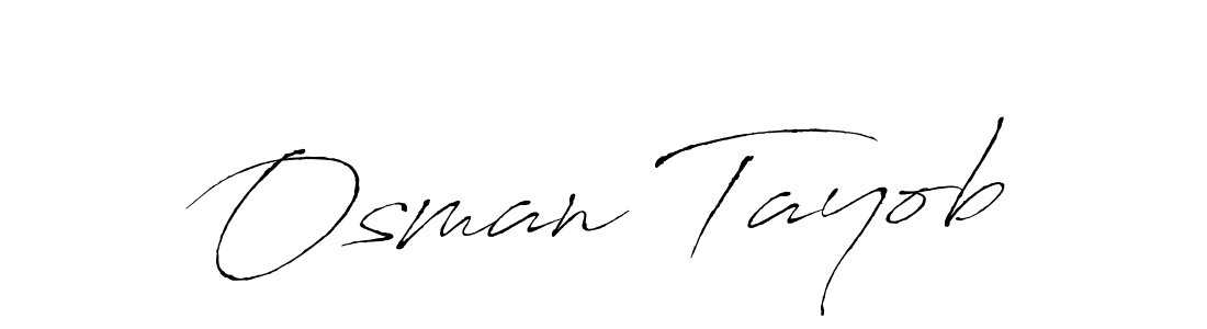 Create a beautiful signature design for name Osman Tayob. With this signature (Antro_Vectra) fonts, you can make a handwritten signature for free. Osman Tayob signature style 6 images and pictures png