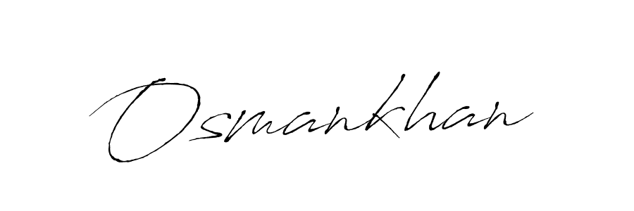 The best way (Antro_Vectra) to make a short signature is to pick only two or three words in your name. The name Osmankhan include a total of six letters. For converting this name. Osmankhan signature style 6 images and pictures png