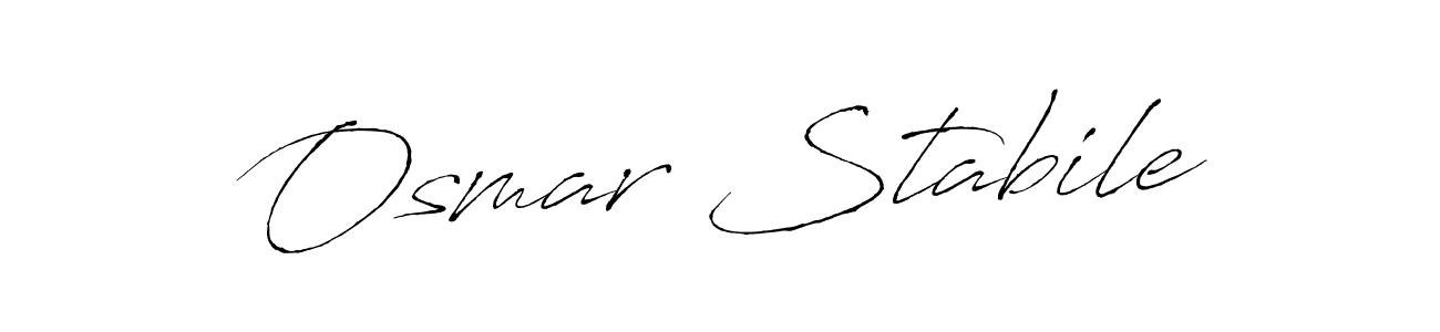 Make a beautiful signature design for name Osmar Stabile. With this signature (Antro_Vectra) style, you can create a handwritten signature for free. Osmar Stabile signature style 6 images and pictures png
