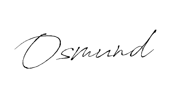 Design your own signature with our free online signature maker. With this signature software, you can create a handwritten (Antro_Vectra) signature for name Osmund. Osmund signature style 6 images and pictures png