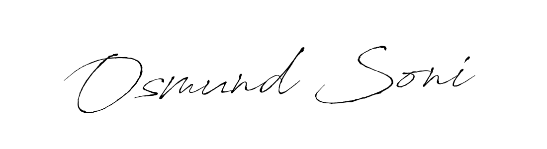 The best way (Antro_Vectra) to make a short signature is to pick only two or three words in your name. The name Osmund Soni include a total of six letters. For converting this name. Osmund Soni signature style 6 images and pictures png