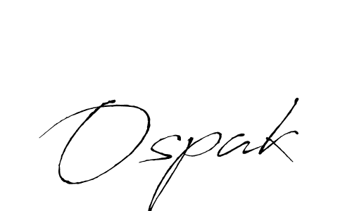 How to make Ospak name signature. Use Antro_Vectra style for creating short signs online. This is the latest handwritten sign. Ospak signature style 6 images and pictures png