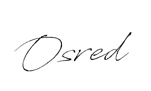 Osred stylish signature style. Best Handwritten Sign (Antro_Vectra) for my name. Handwritten Signature Collection Ideas for my name Osred. Osred signature style 6 images and pictures png