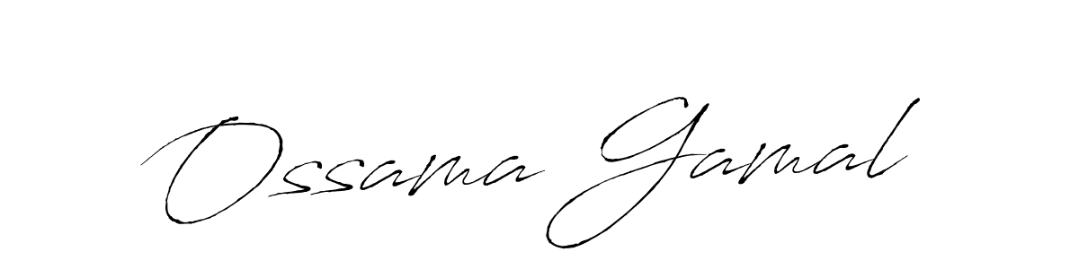 How to make Ossama Gamal name signature. Use Antro_Vectra style for creating short signs online. This is the latest handwritten sign. Ossama Gamal signature style 6 images and pictures png