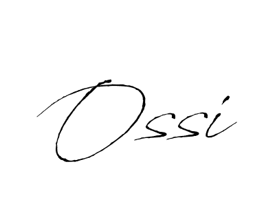 How to make Ossi signature? Antro_Vectra is a professional autograph style. Create handwritten signature for Ossi name. Ossi signature style 6 images and pictures png