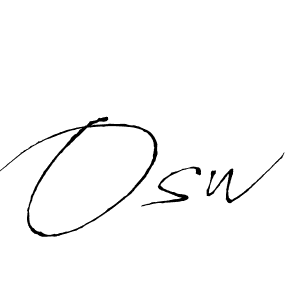 Make a beautiful signature design for name Osw. Use this online signature maker to create a handwritten signature for free. Osw signature style 6 images and pictures png